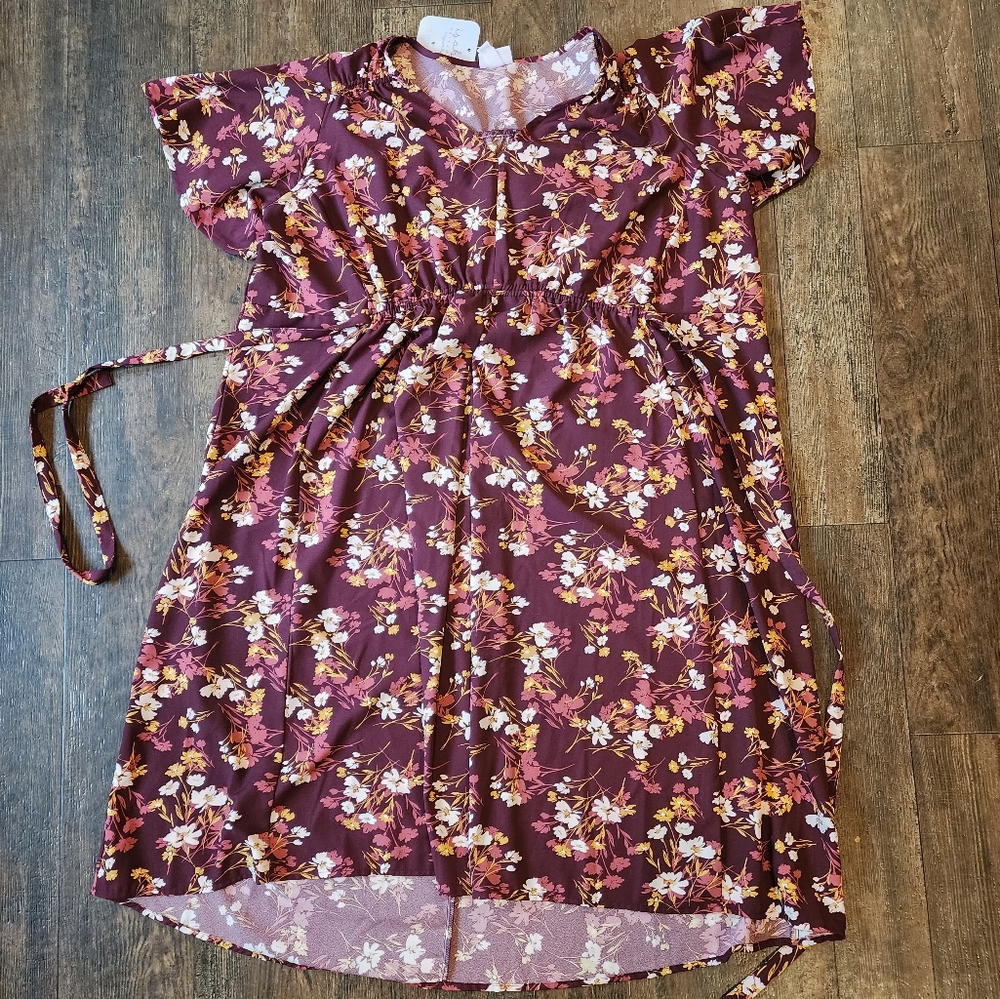 XXL floral maternity dress